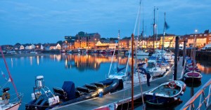 Wells Next The Sea Quay at night on the North Norfolk Coast